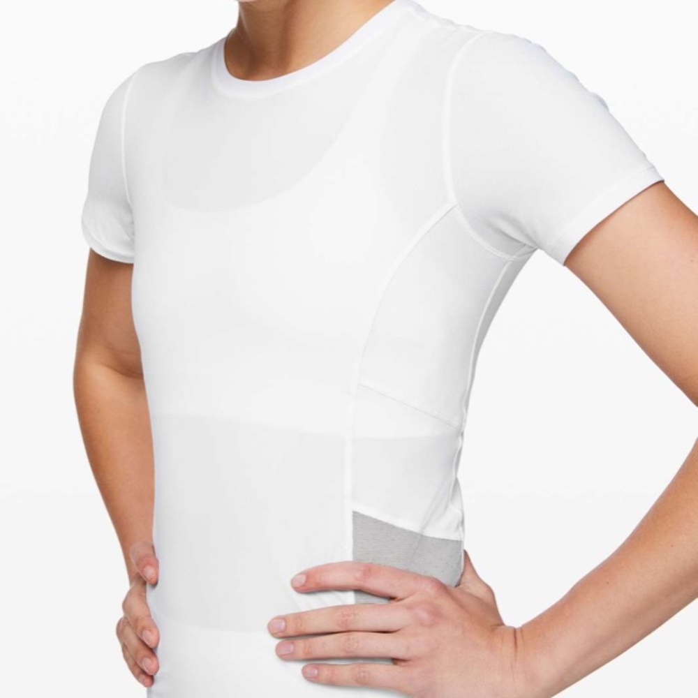 Lululemon cross court play SS white size 8